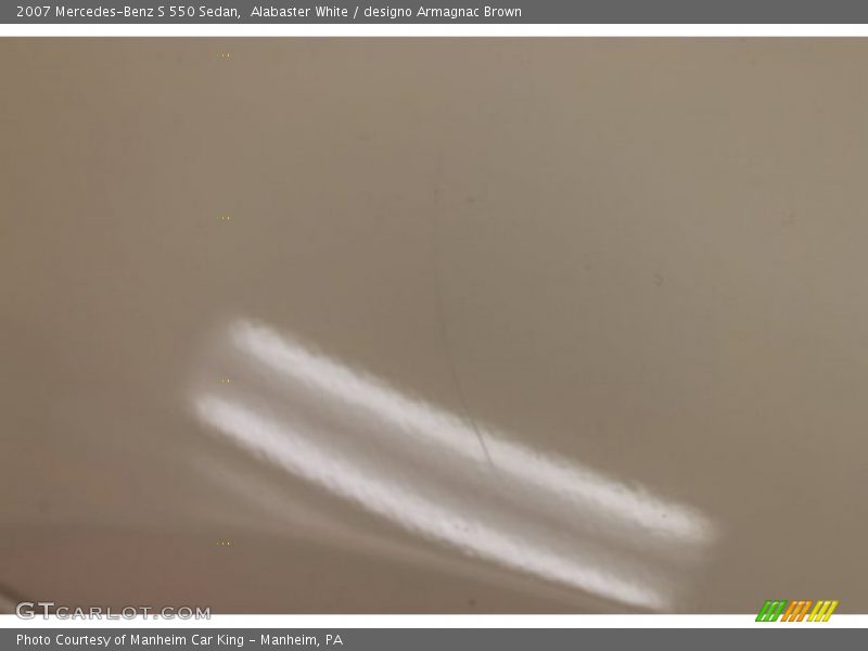 Alabaster White / designo Armagnac Brown 2007 Mercedes-Benz S 550 Sedan