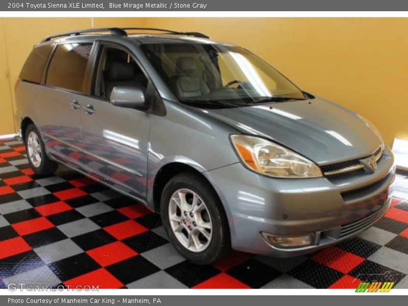 Blue Mirage Metallic / Stone Gray 2004 Toyota Sienna XLE Limited