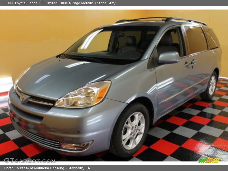 Blue Mirage Metallic / Stone Gray 2004 Toyota Sienna XLE Limited