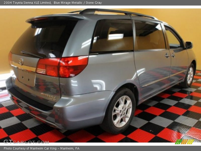 Blue Mirage Metallic / Stone Gray 2004 Toyota Sienna XLE Limited