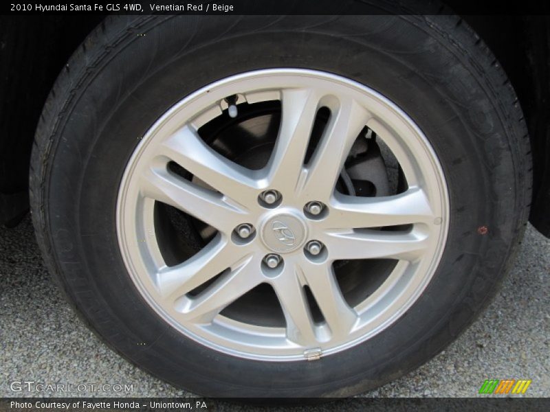 Venetian Red / Beige 2010 Hyundai Santa Fe GLS 4WD