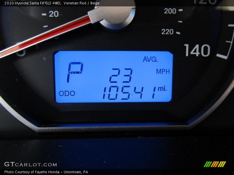Venetian Red / Beige 2010 Hyundai Santa Fe GLS 4WD