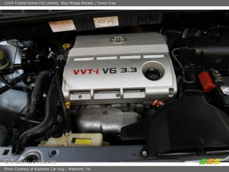 Blue Mirage Metallic / Stone Gray 2004 Toyota Sienna XLE Limited