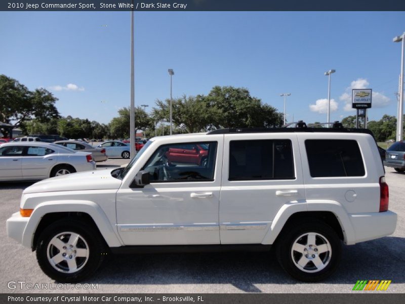 Stone White / Dark Slate Gray 2010 Jeep Commander Sport