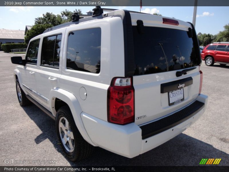 Stone White / Dark Slate Gray 2010 Jeep Commander Sport