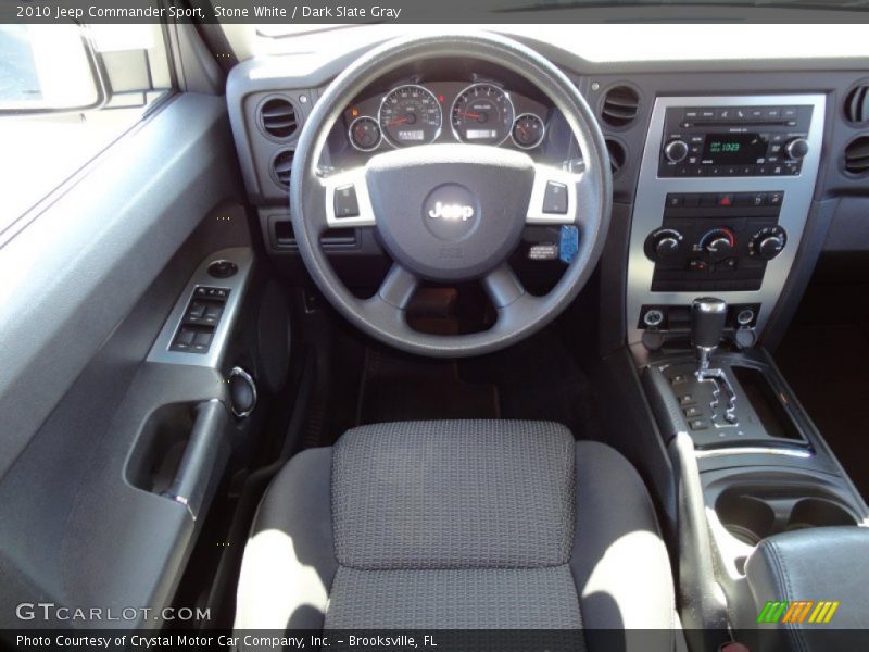 Stone White / Dark Slate Gray 2010 Jeep Commander Sport