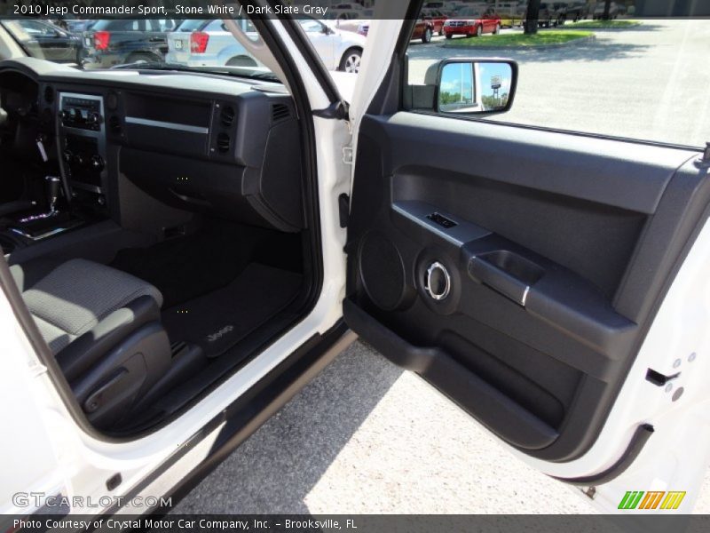 Stone White / Dark Slate Gray 2010 Jeep Commander Sport