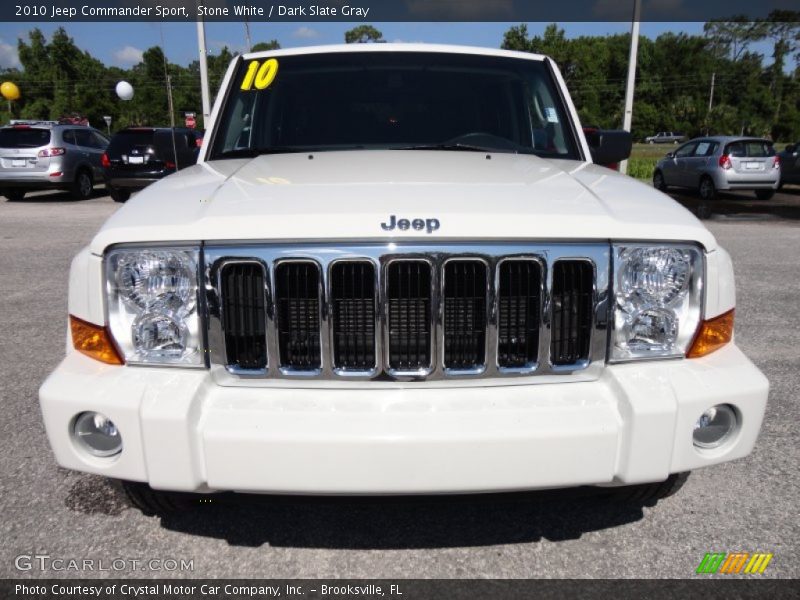 Stone White / Dark Slate Gray 2010 Jeep Commander Sport