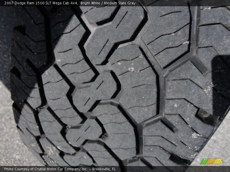 Bright White / Medium Slate Gray 2007 Dodge Ram 1500 SLT Mega Cab 4x4