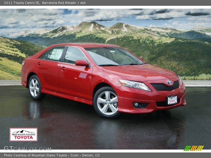 Barcelona Red Metallic / Ash 2011 Toyota Camry SE