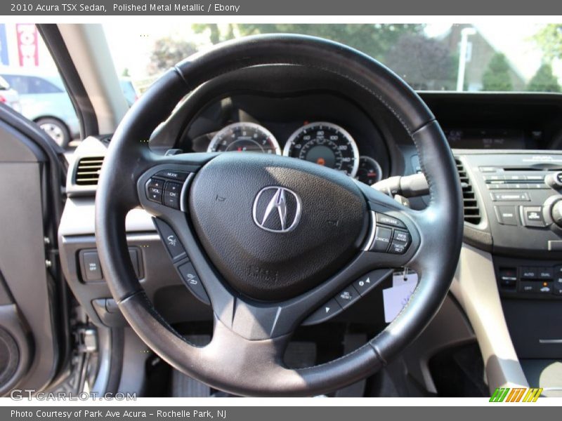 Polished Metal Metallic / Ebony 2010 Acura TSX Sedan