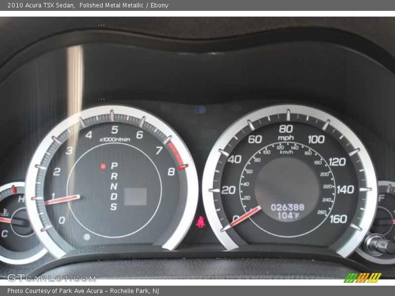Polished Metal Metallic / Ebony 2010 Acura TSX Sedan