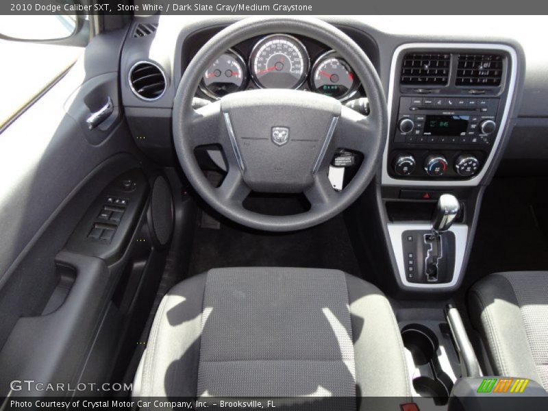 Stone White / Dark Slate Gray/Medium Graystone 2010 Dodge Caliber SXT
