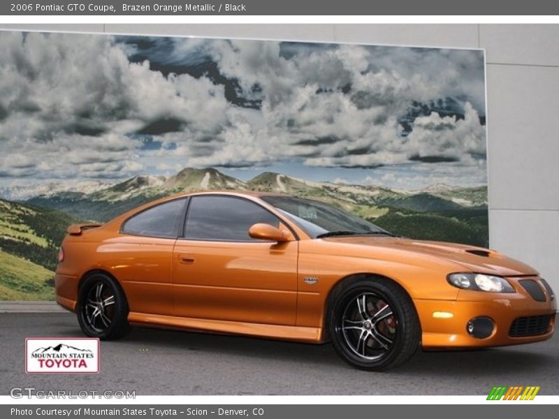 Brazen Orange Metallic / Black 2006 Pontiac GTO Coupe