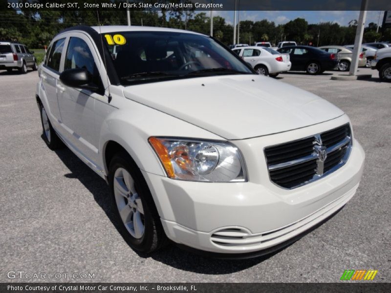 Stone White / Dark Slate Gray/Medium Graystone 2010 Dodge Caliber SXT