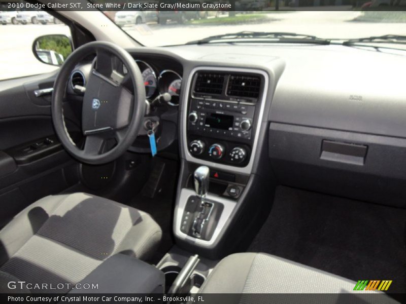 Stone White / Dark Slate Gray/Medium Graystone 2010 Dodge Caliber SXT
