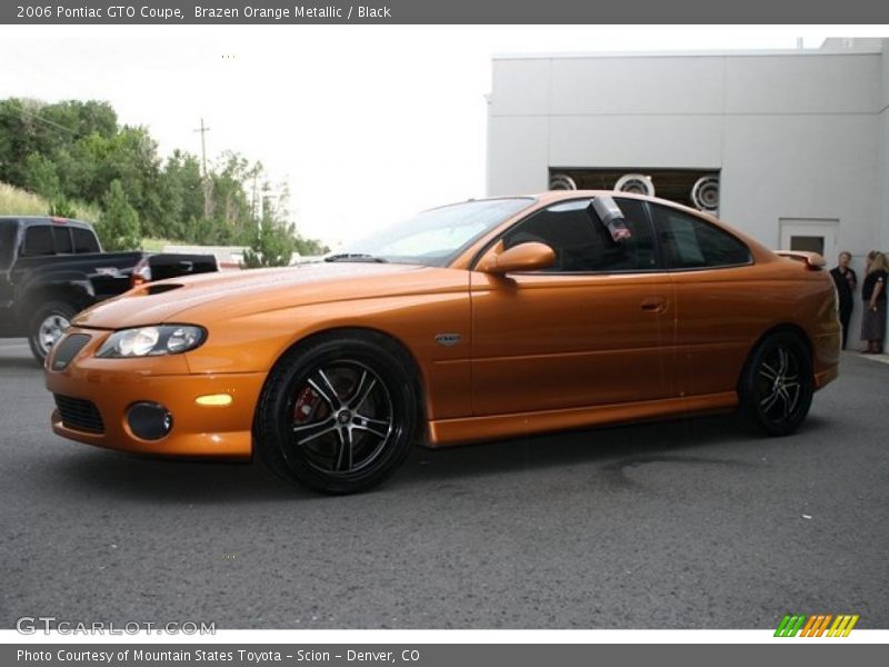 Brazen Orange Metallic / Black 2006 Pontiac GTO Coupe