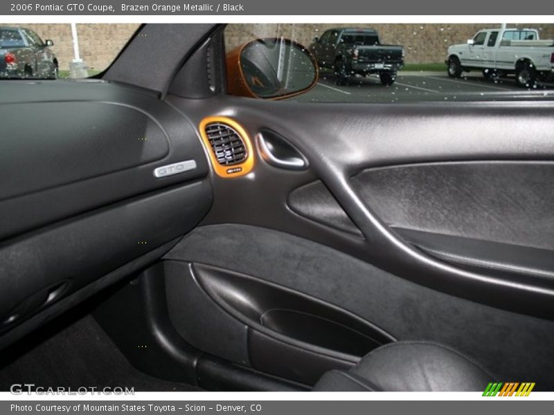 Brazen Orange Metallic / Black 2006 Pontiac GTO Coupe