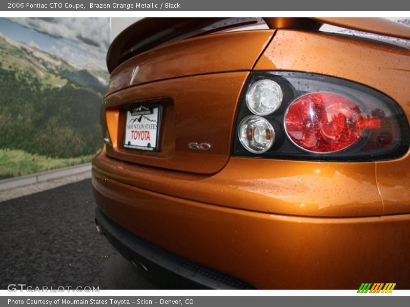 Brazen Orange Metallic / Black 2006 Pontiac GTO Coupe