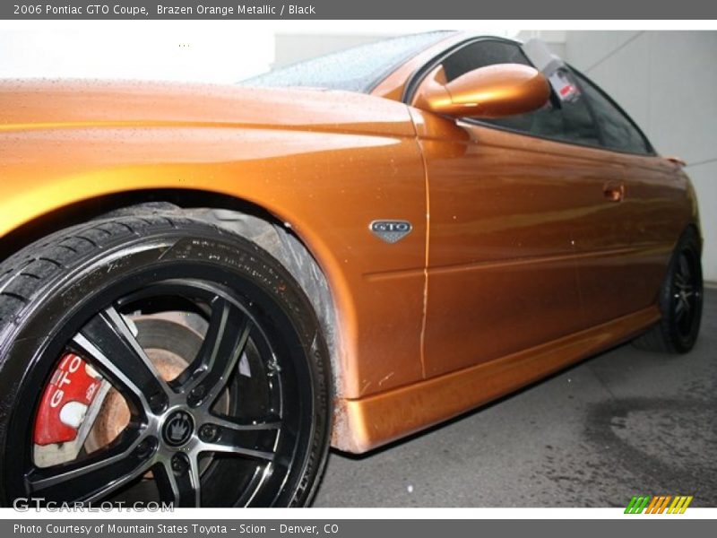 Brazen Orange Metallic / Black 2006 Pontiac GTO Coupe