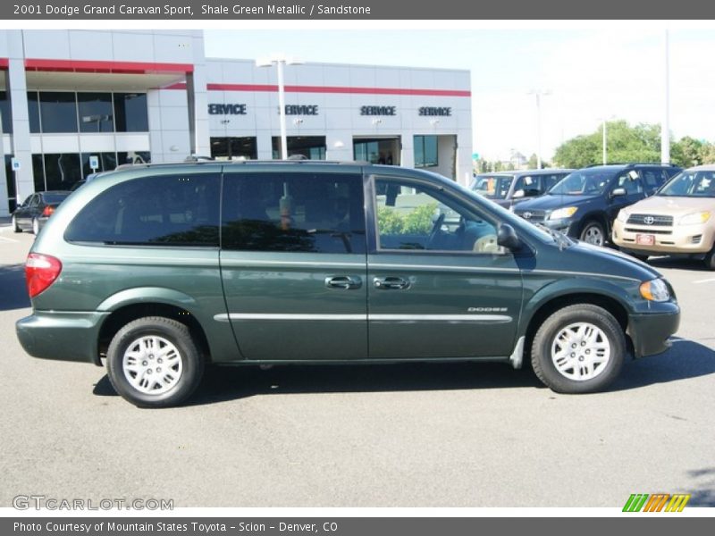Shale Green Metallic / Sandstone 2001 Dodge Grand Caravan Sport