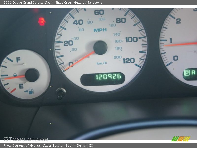 Shale Green Metallic / Sandstone 2001 Dodge Grand Caravan Sport