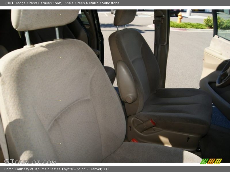 Shale Green Metallic / Sandstone 2001 Dodge Grand Caravan Sport