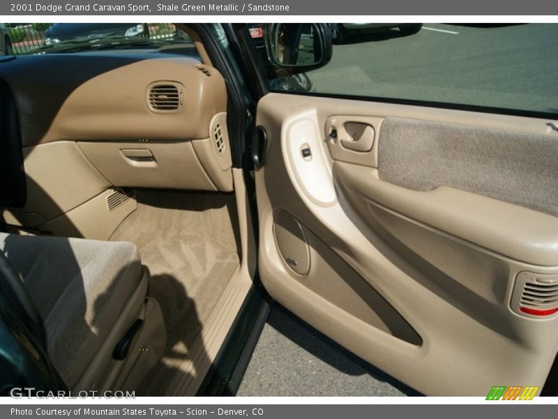 Shale Green Metallic / Sandstone 2001 Dodge Grand Caravan Sport