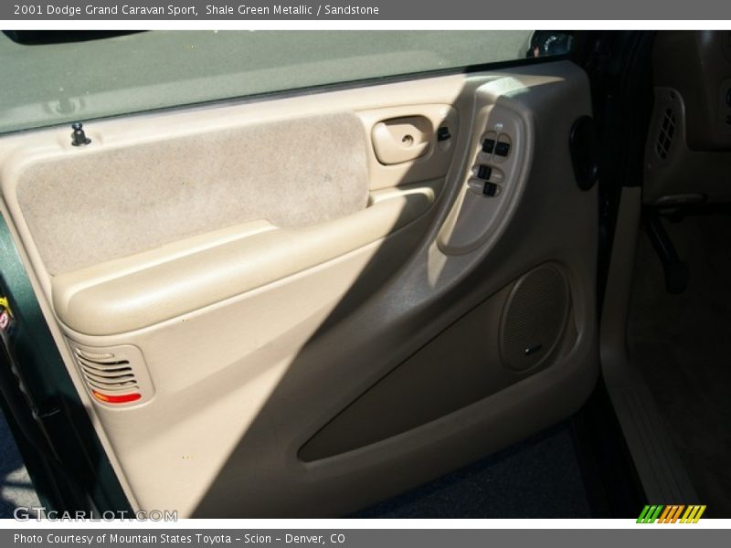 Shale Green Metallic / Sandstone 2001 Dodge Grand Caravan Sport