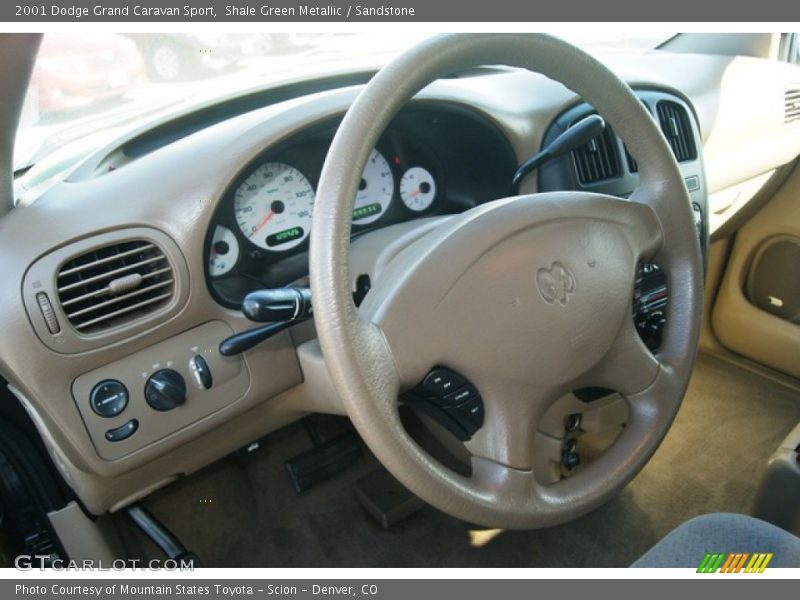 Shale Green Metallic / Sandstone 2001 Dodge Grand Caravan Sport