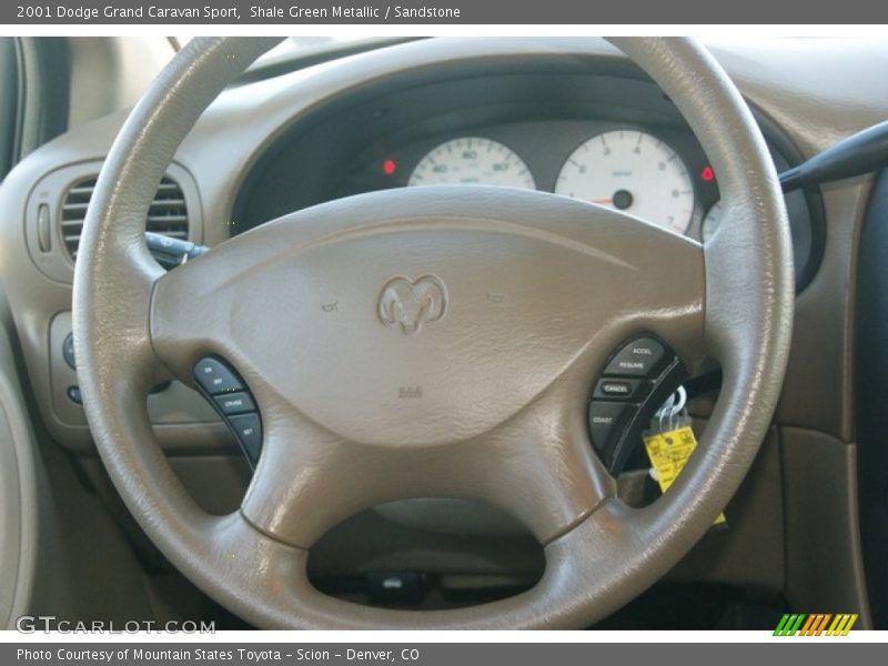 Shale Green Metallic / Sandstone 2001 Dodge Grand Caravan Sport