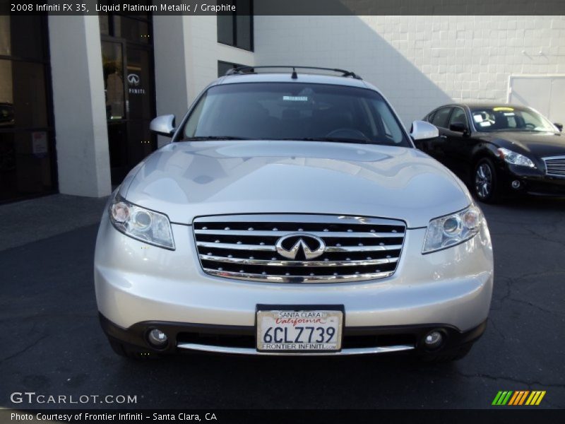 Liquid Platinum Metallic / Graphite 2008 Infiniti FX 35
