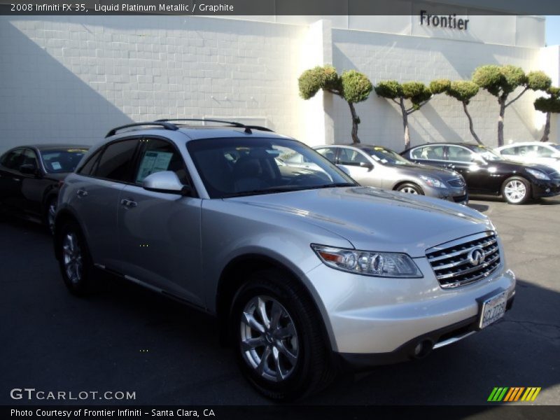Liquid Platinum Metallic / Graphite 2008 Infiniti FX 35