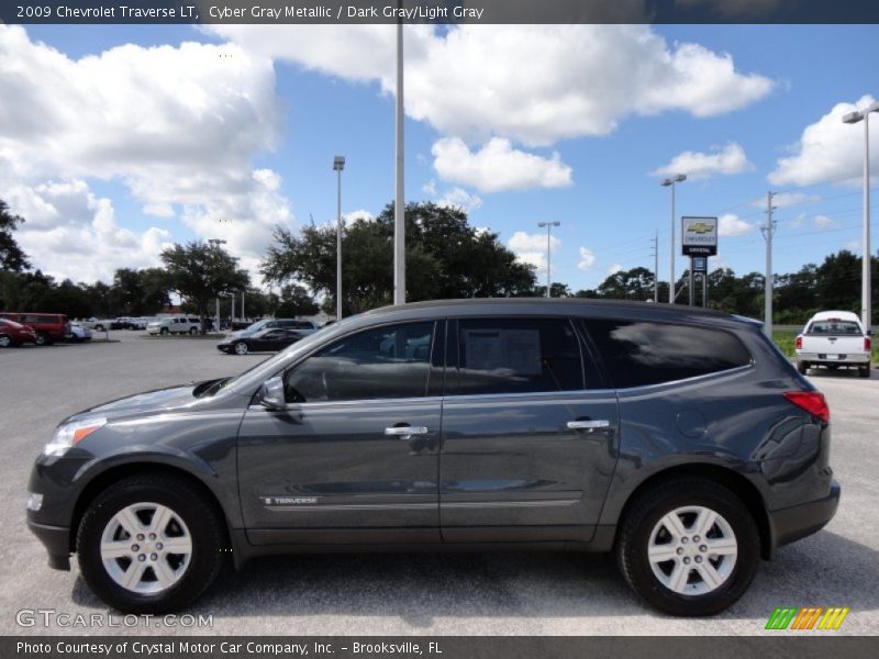 Cyber Gray Metallic / Dark Gray/Light Gray 2009 Chevrolet Traverse LT