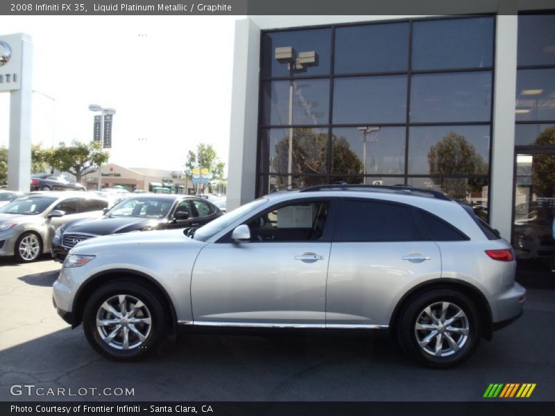 Liquid Platinum Metallic / Graphite 2008 Infiniti FX 35