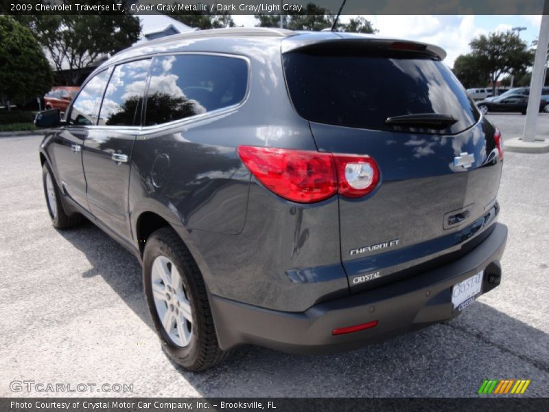 Cyber Gray Metallic / Dark Gray/Light Gray 2009 Chevrolet Traverse LT