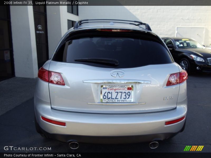 Liquid Platinum Metallic / Graphite 2008 Infiniti FX 35