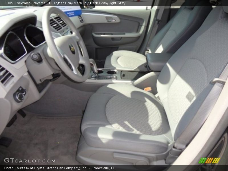 Cyber Gray Metallic / Dark Gray/Light Gray 2009 Chevrolet Traverse LT