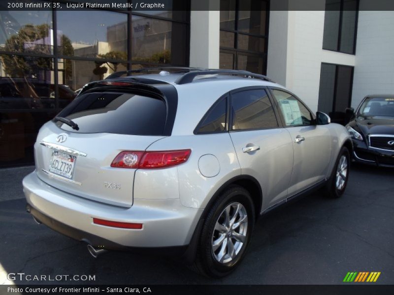 Liquid Platinum Metallic / Graphite 2008 Infiniti FX 35