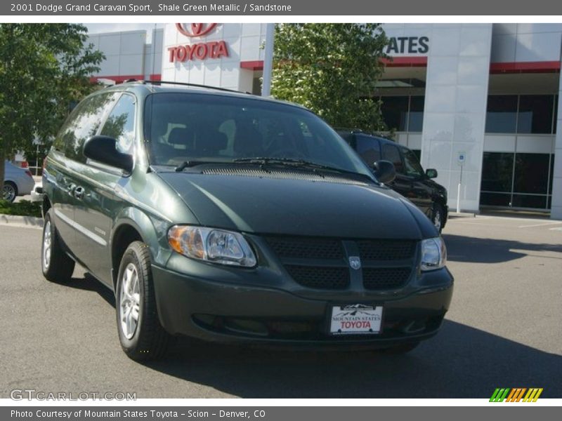 Shale Green Metallic / Sandstone 2001 Dodge Grand Caravan Sport