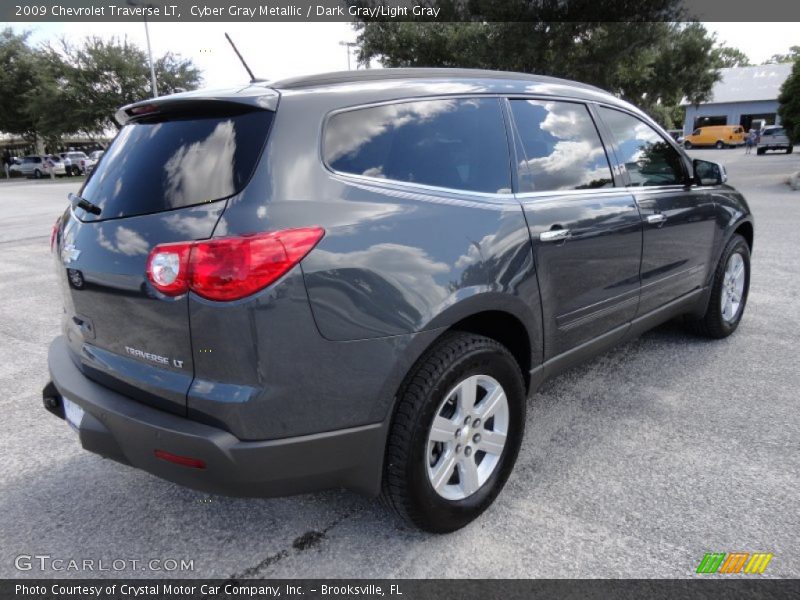 Cyber Gray Metallic / Dark Gray/Light Gray 2009 Chevrolet Traverse LT