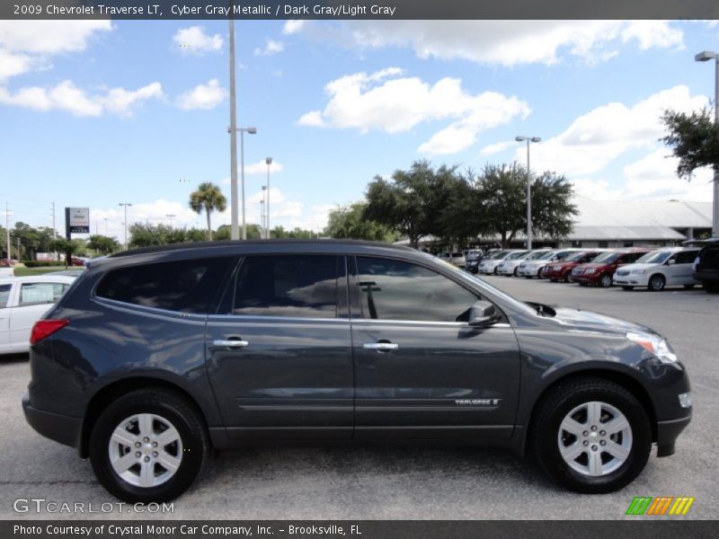 Cyber Gray Metallic / Dark Gray/Light Gray 2009 Chevrolet Traverse LT