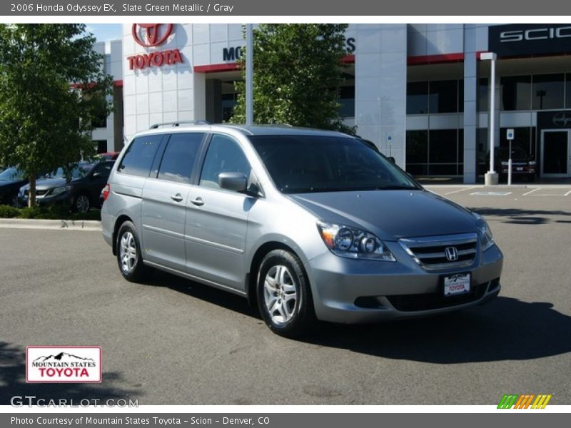 Slate Green Metallic / Gray 2006 Honda Odyssey EX
