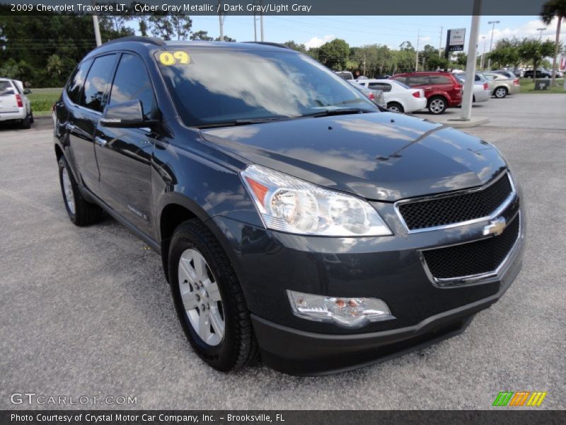 Cyber Gray Metallic / Dark Gray/Light Gray 2009 Chevrolet Traverse LT