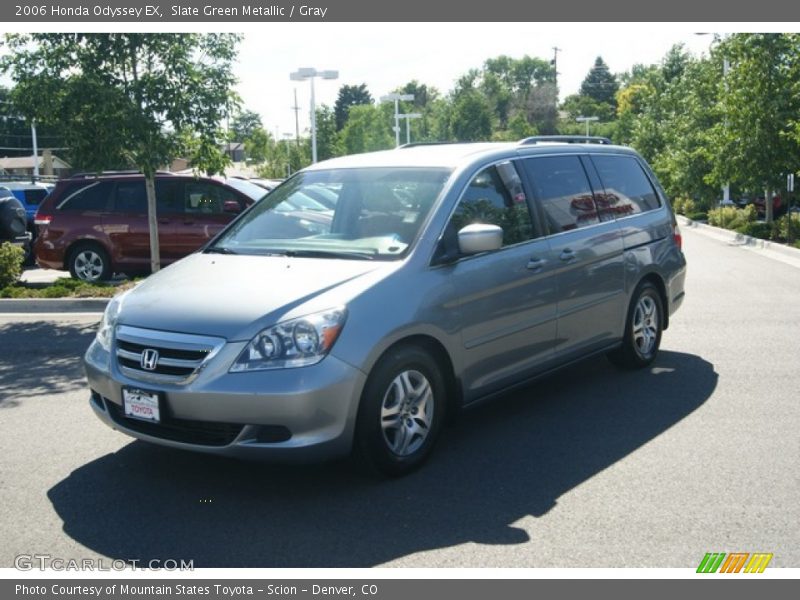 Slate Green Metallic / Gray 2006 Honda Odyssey EX