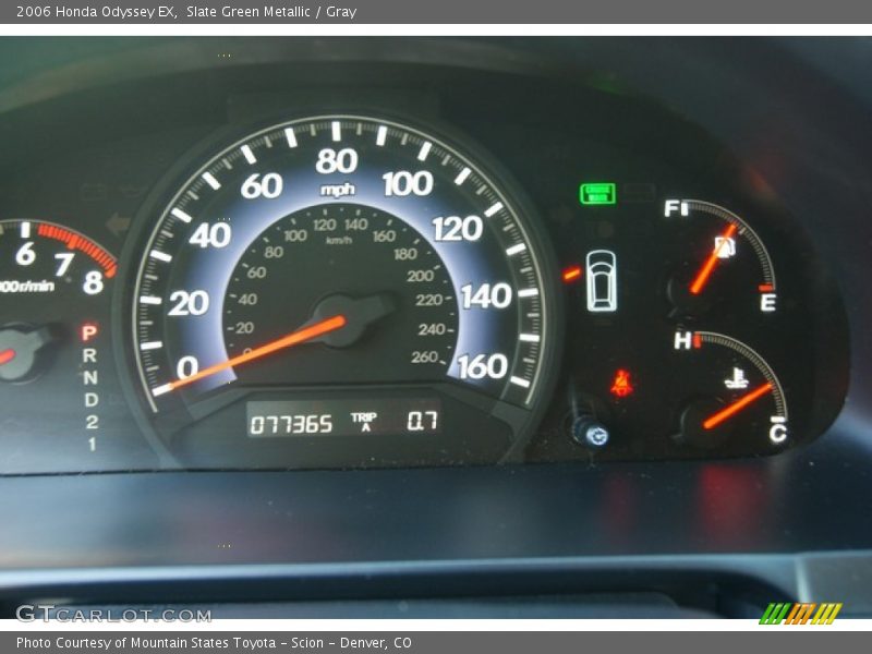 Slate Green Metallic / Gray 2006 Honda Odyssey EX