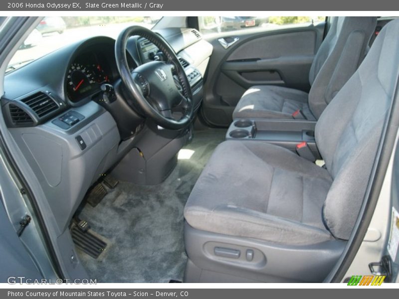 Slate Green Metallic / Gray 2006 Honda Odyssey EX