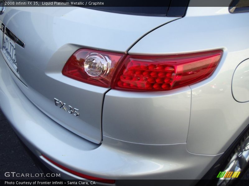 Liquid Platinum Metallic / Graphite 2008 Infiniti FX 35