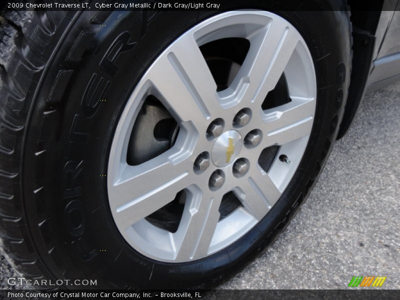 Cyber Gray Metallic / Dark Gray/Light Gray 2009 Chevrolet Traverse LT