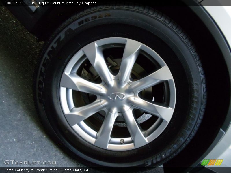 Liquid Platinum Metallic / Graphite 2008 Infiniti FX 35